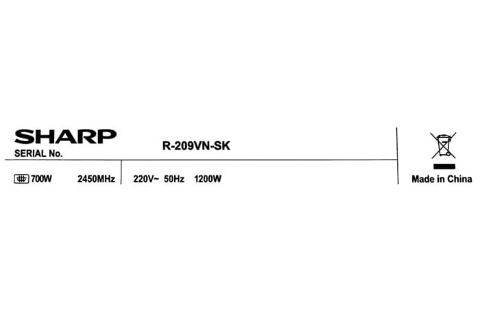 Lò vi sóng Sharp R-209VN-SK (R209)